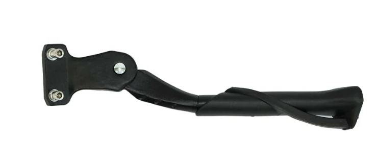 Black kickstand with mounting plate and support arm