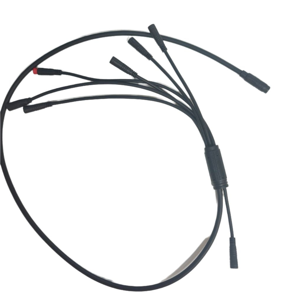 DM200 mainline cable set, black multi-wire ebike wiring harness