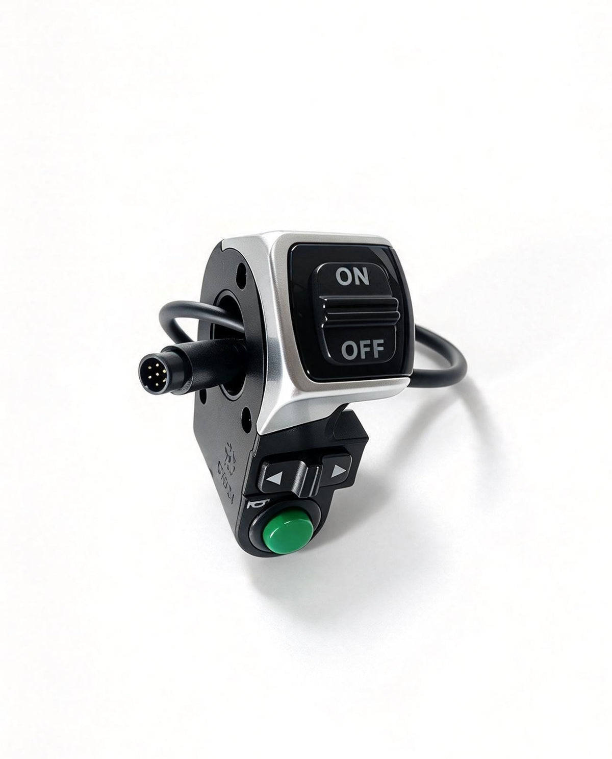 QF200 headlight and taillight switch with ON/OFF rocker, arrow buttons, green button and connector